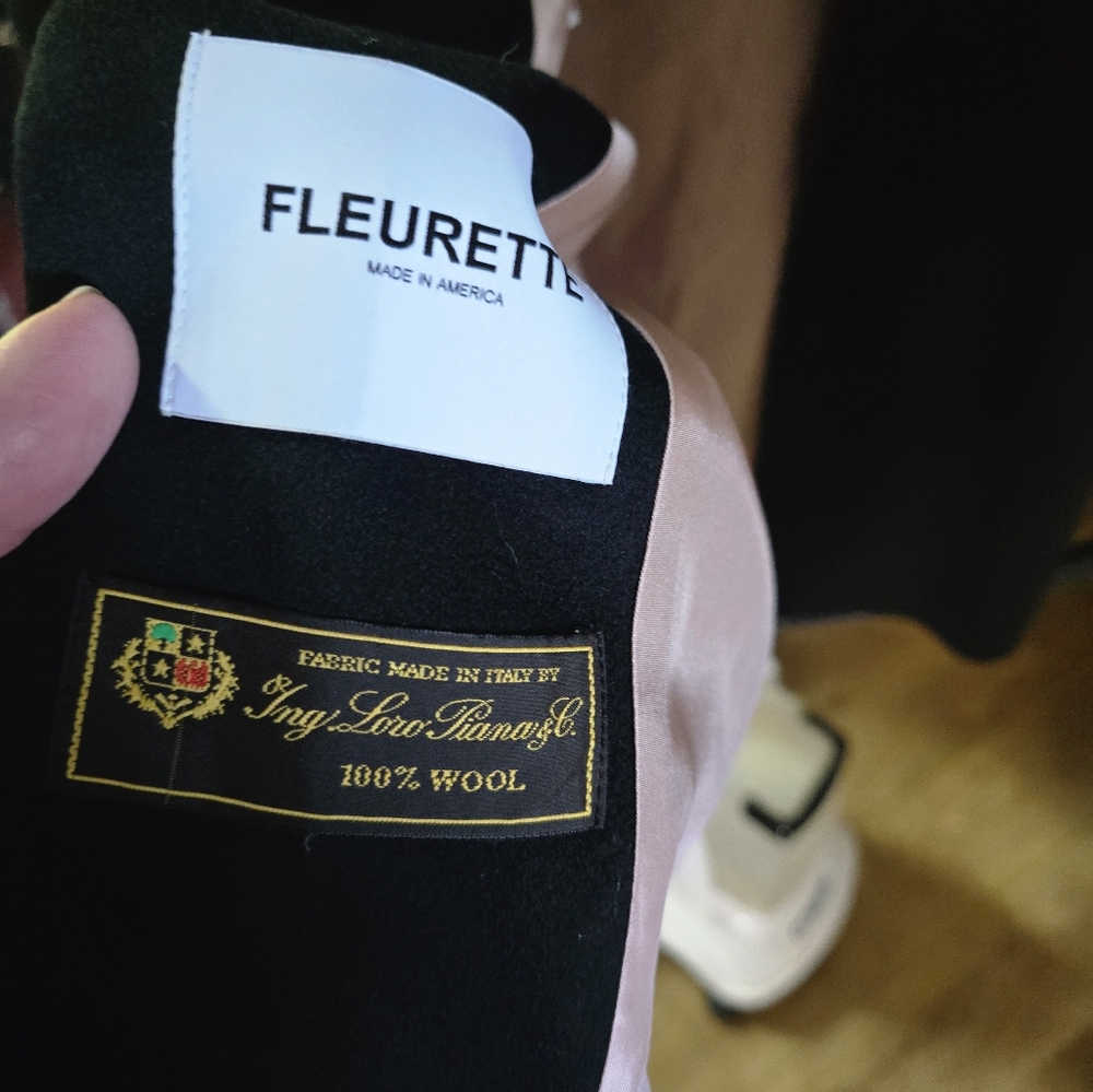 Fleurette 100% wool coat - Picture 6 of 6